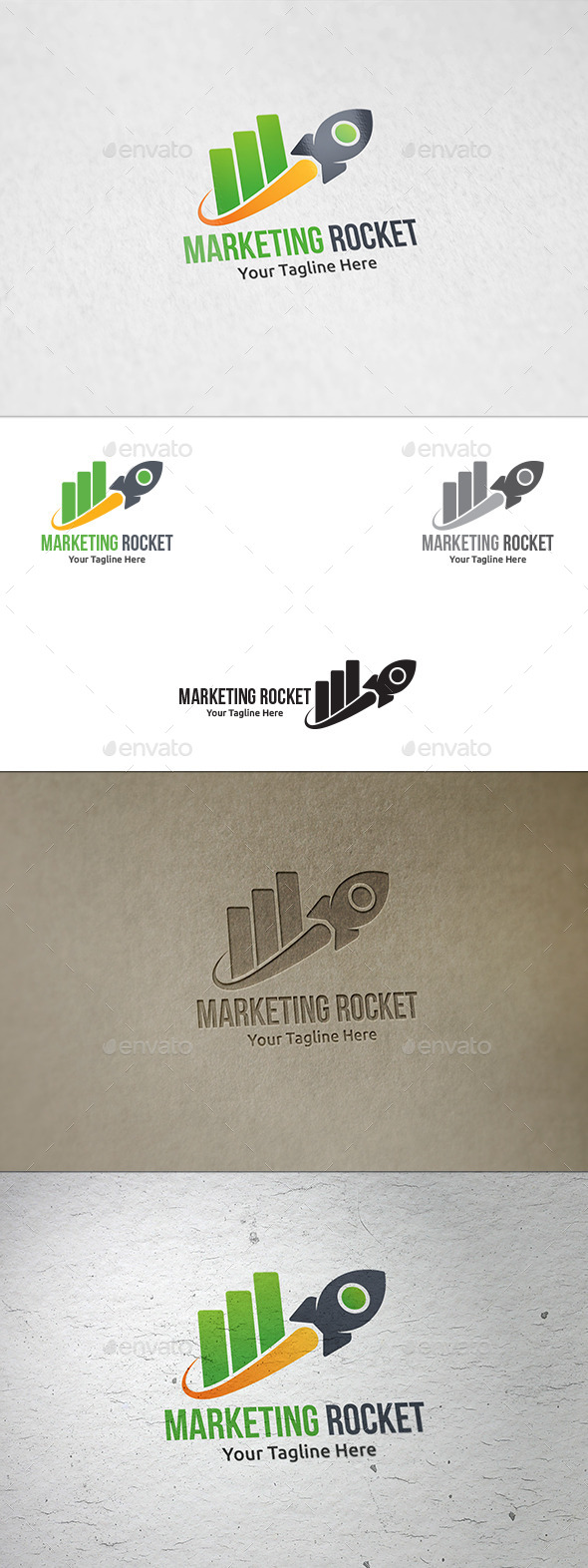Marketing Rocket - Logo Template