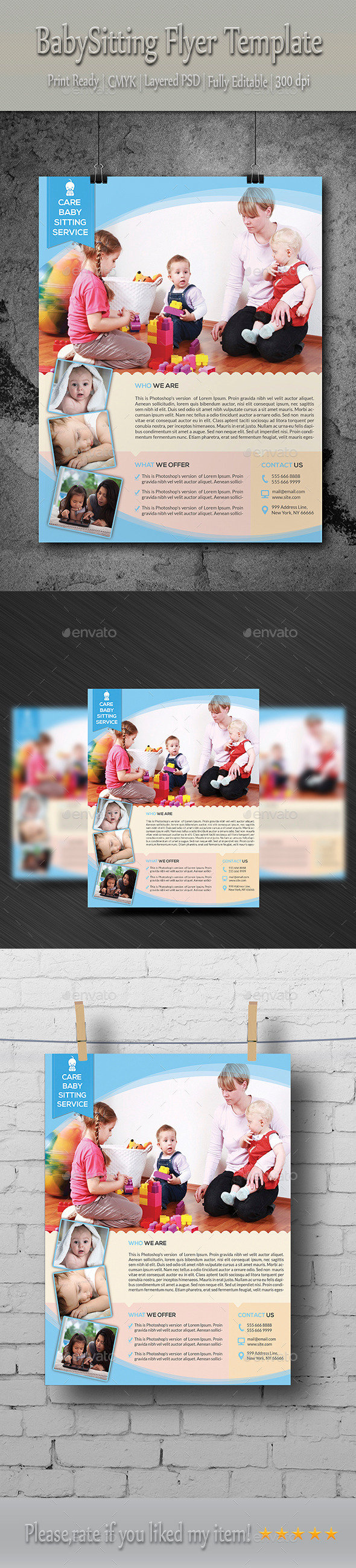 Babysitting & Daycare Flyer Template