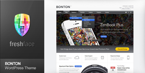 BONTON - Retina Ready Responsive WordPress Theme