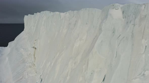 Snow Rock on the Shore