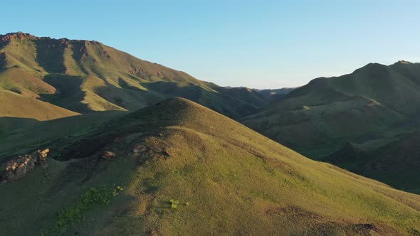 Mountains Landscape in Yol Valley at Sunset