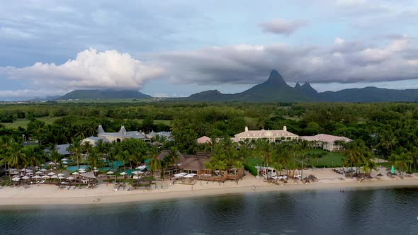 Beach and resort, Flic-en-Flac, Black River, Mauritius