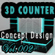 3D Counter Concept Design 134 Vol.2 - 3DOcean Item for Sale