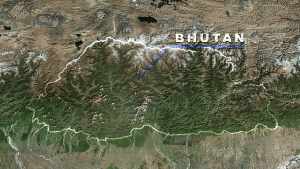 Bhutan World Map