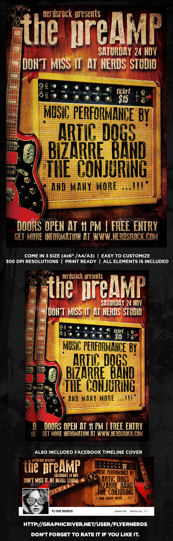 The Amp Music Flyer