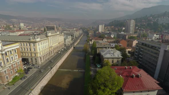 Aerial view of Obala Kulina Bana