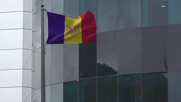 Andorra Flag Background 2K