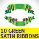 10 Green Ribbons - GraphicRiver Item for Sale