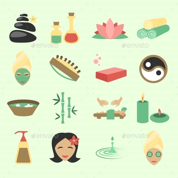 Spa Icons Set