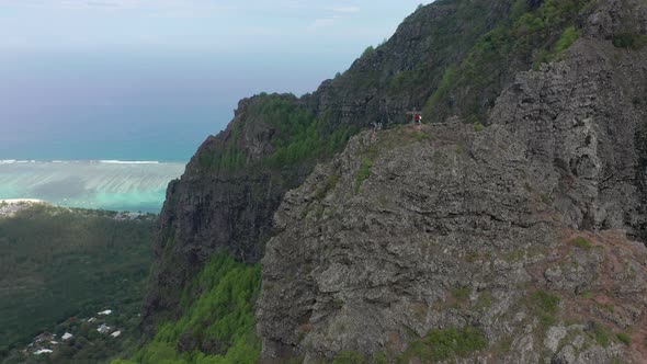 Flight Over the Peak of the Mountain