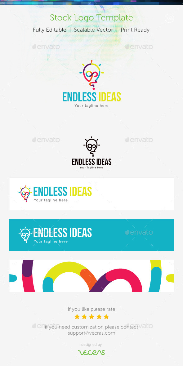 Endless Ideas Stock Logo Template