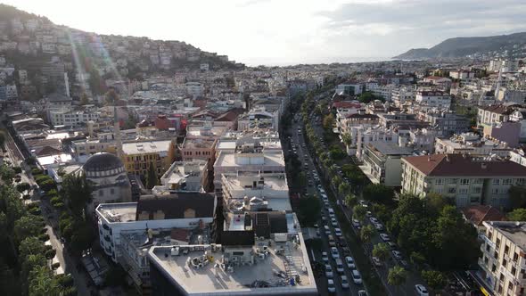 Alanya, Turkey - a Resort Town on the Seashore. Aerial View