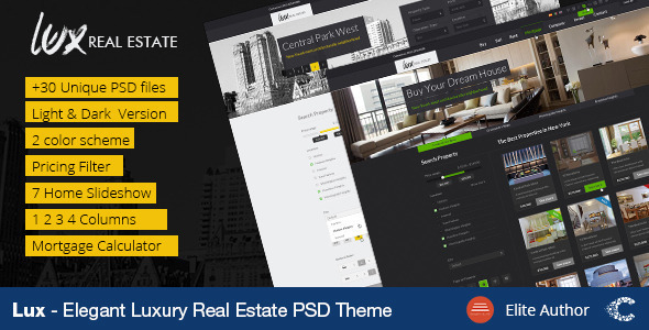 Luxury Real Estate | PSD Template