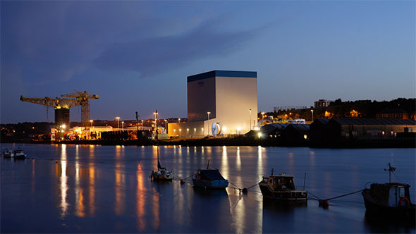 Industrial River Tyne - Dusk to Night alt