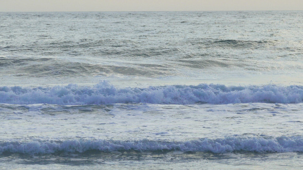 Waves Crashing on Beach 932