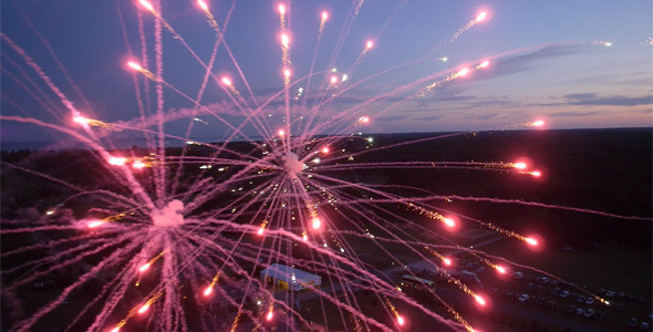 Fireworks Celebration Aerial