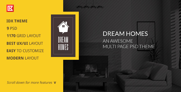 Dream Home-Awesome Theme IDX Psd