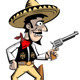 Cowboy Mexican in Sombrero - GraphicRiver Item for Sale