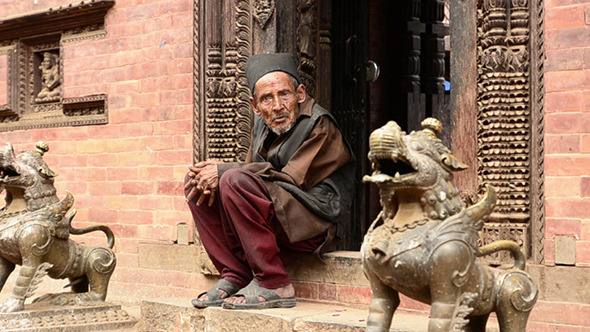 Old Monk in Tibet