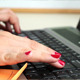 Woman Typing On Computer B  - VideoHive Item for Sale