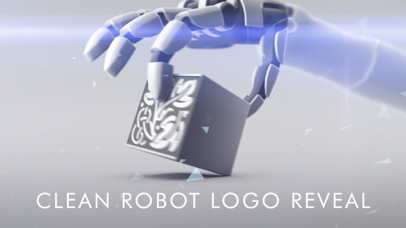 Clean Robot Logo Reveal alt