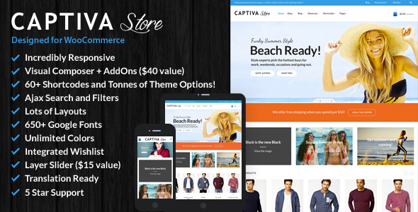 Captiva - responsywny motyw WordPress WooCommerce