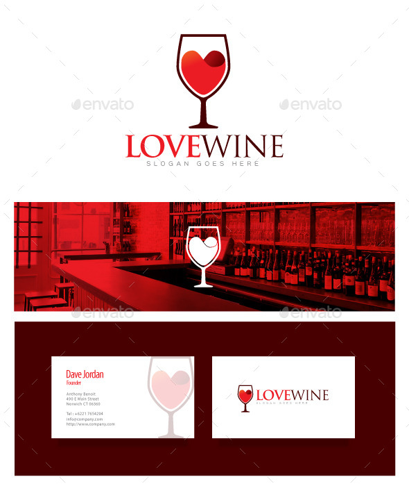 Love Wine - Wine Logo