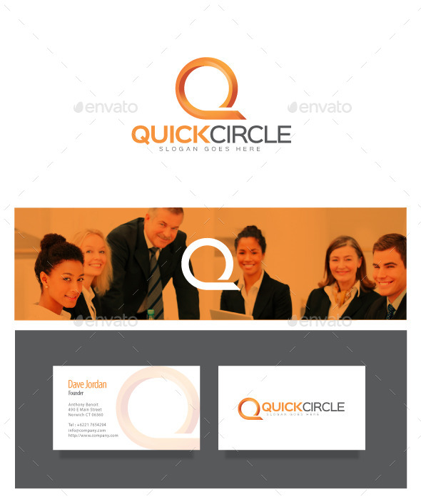 Quick Circle - Letter Q Logo