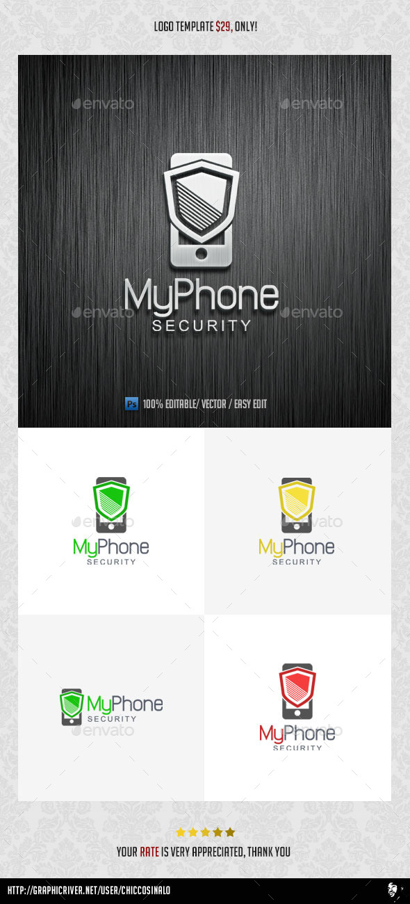 My Phone Security Logo Template