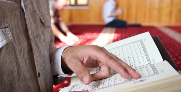 Reading Quran In Mosque