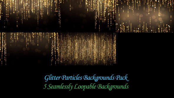 Glitter Particles Backgrounds Pack