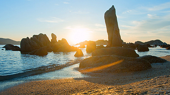 Sunrise Sea Stones