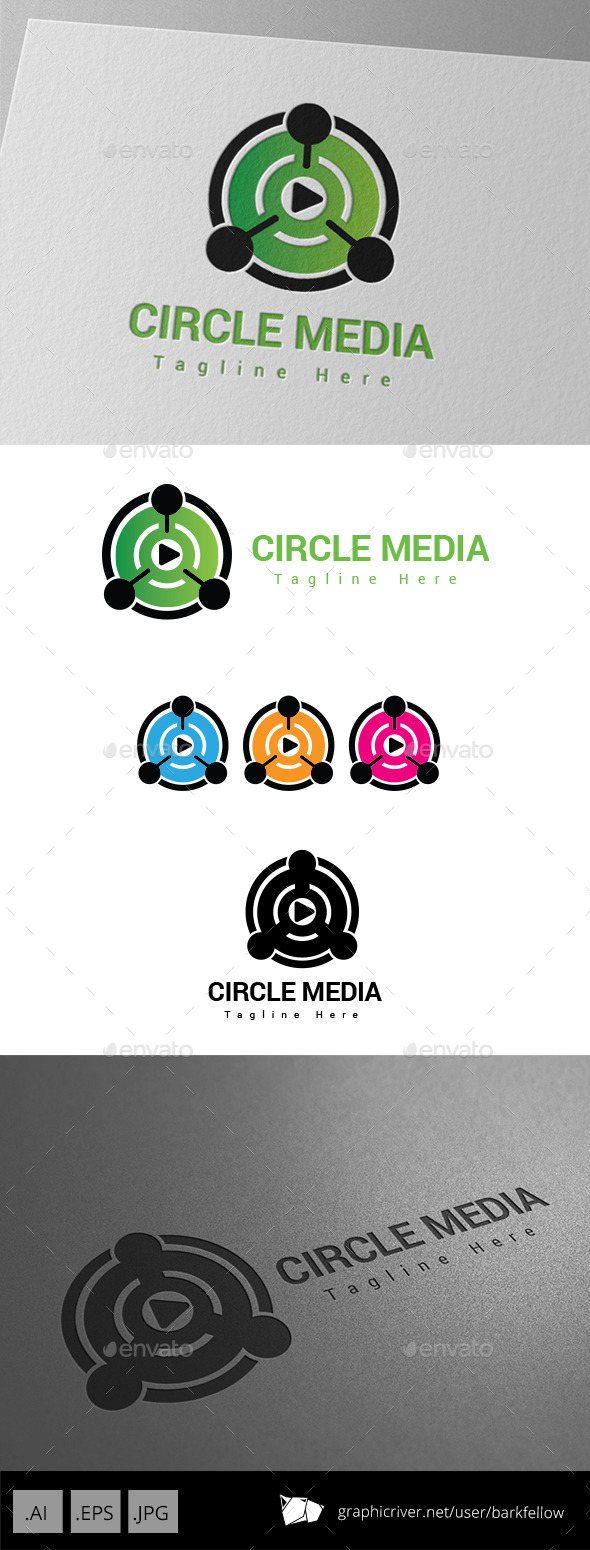 Circle Media Player Logo