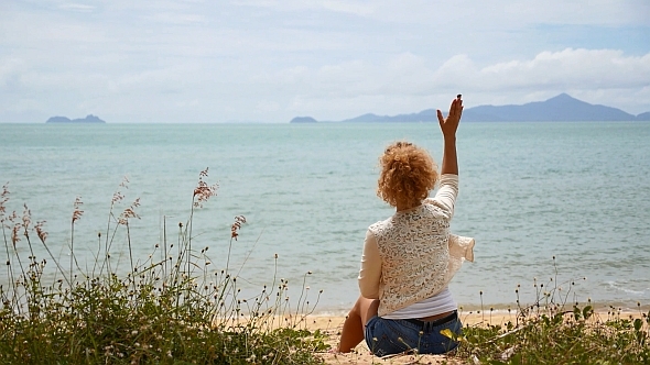 Young Woman At The Beach