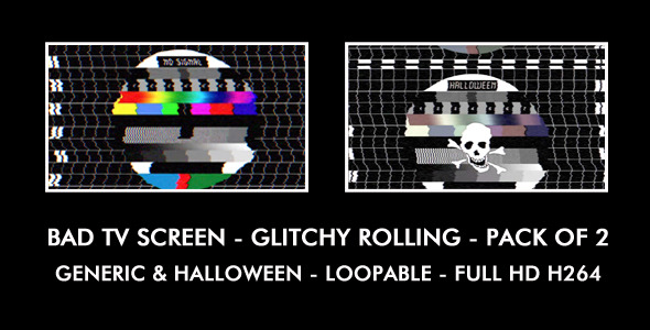 Bad TV Screen - Generic & Halloween alt