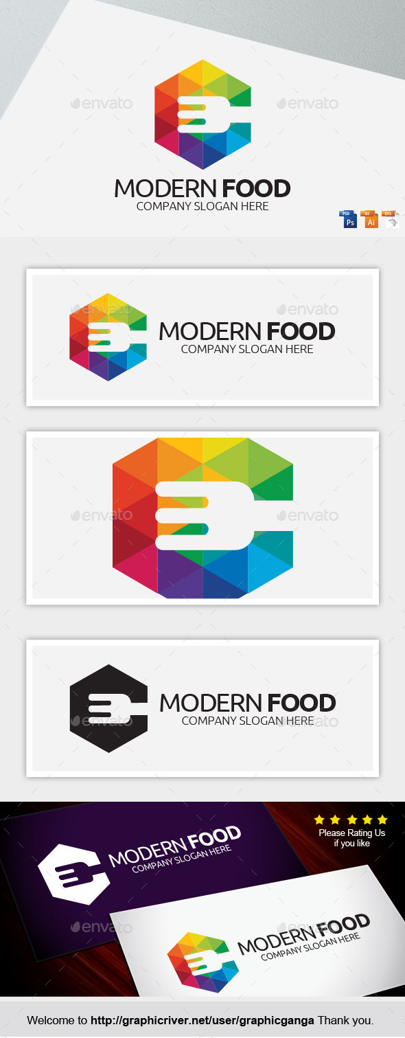 Modern Food Logos From Graphicriver