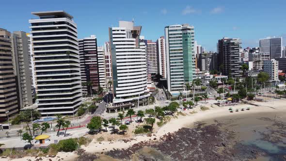 Downtown Fortaleza state Ceara Brazil. Travel destination. Tropical scenery