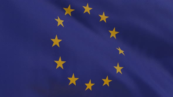 EU Flag 4K Seamless Loop