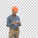 Modern engineer using a wireless tablet, Alpha Channel - VideoHive Item for Sale