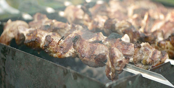 Cooking Kebab On The Grill 4