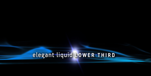 Elegant Liquid Lower Third alt