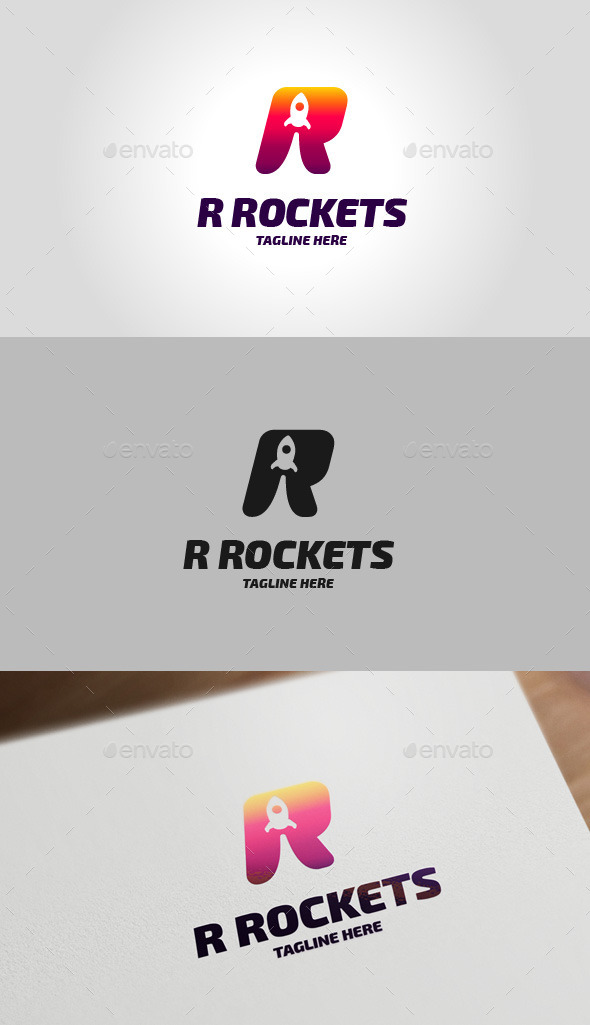 Rocket R Letter Logo