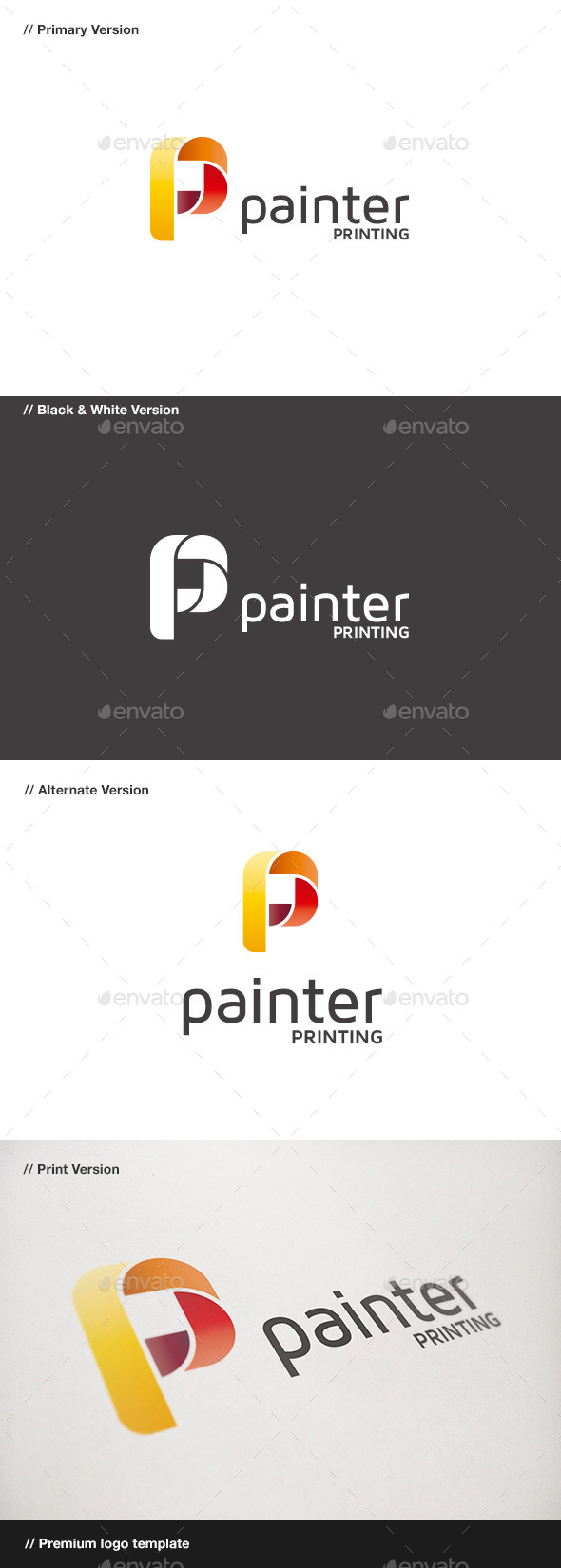 Painter - P Letter Logo