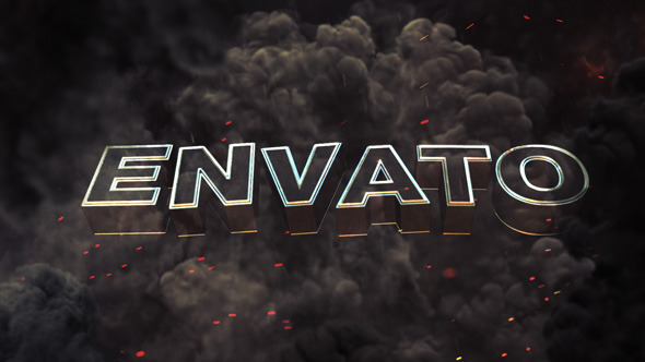 Powerful Explosion 3D Logo alt