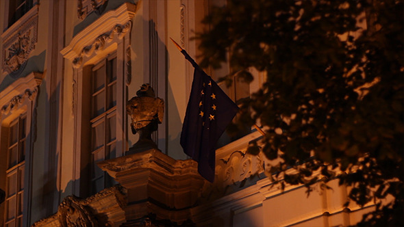 Night European Union Flag