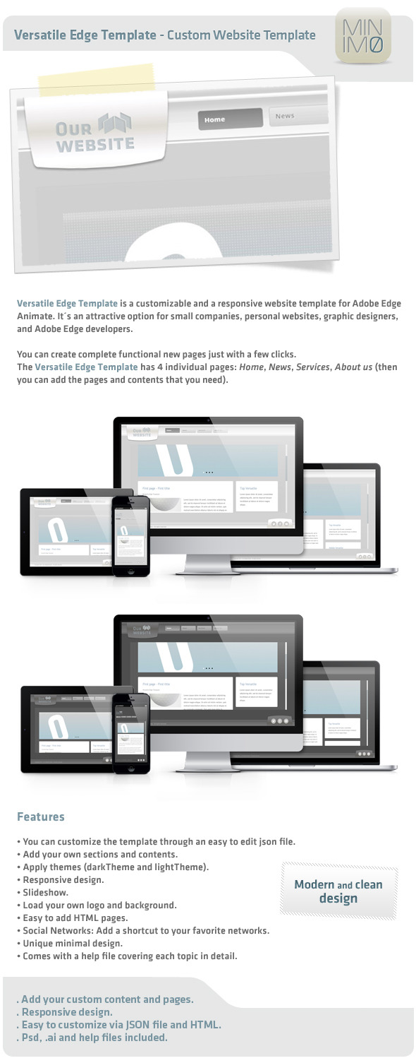 Versatile Edge Template - Custom Website Template