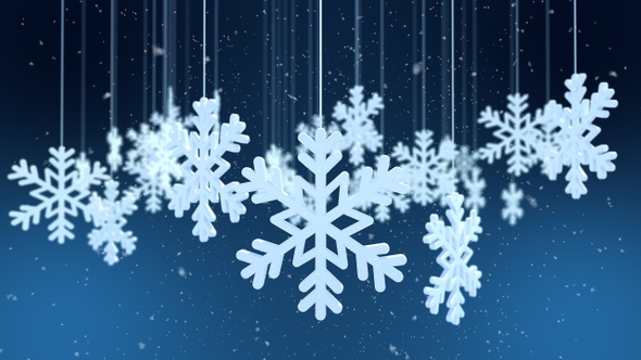 Winter Snowflake With Night Background