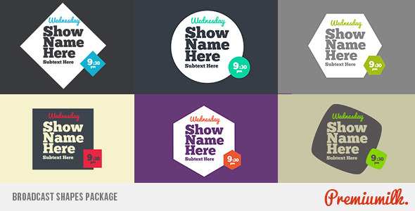 Broadcast Shapes Package alt