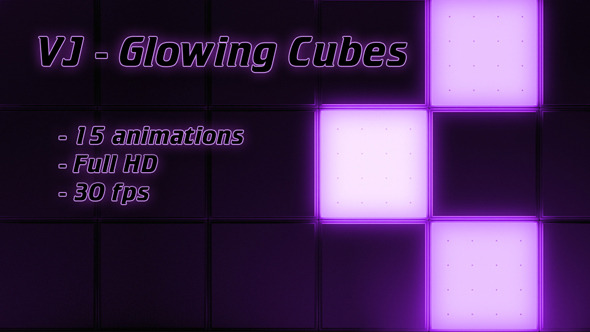 VJ - Glowing Cubes