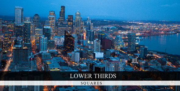 Lower Thirds - Squares